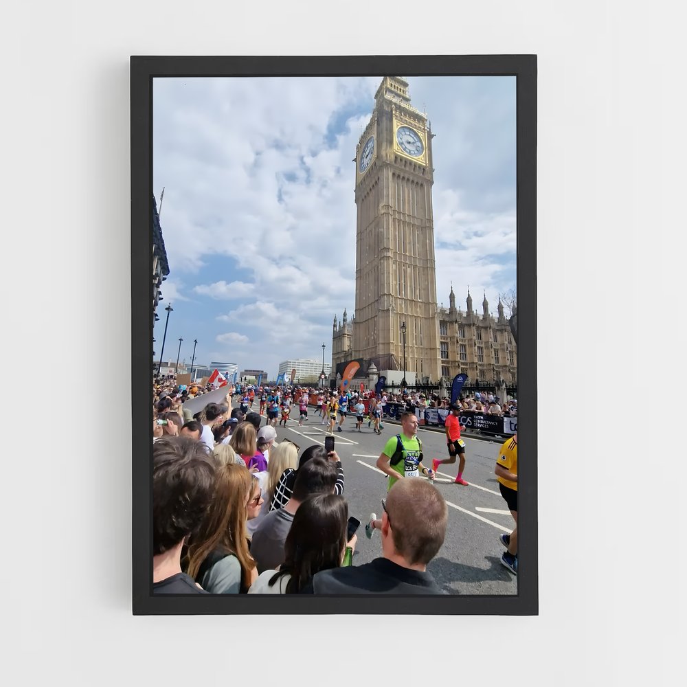 Poster Marathon à Londres – affiche Athlétisme (vue 2)